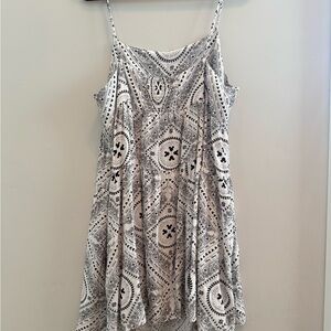 Disney Black and White Paisley Dress